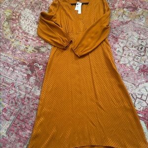 Sanctuary stunning rich copper midi dress NWT